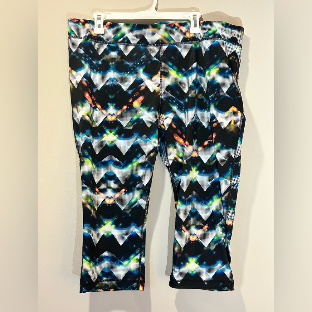 FILA SPORT® Women's Capri Workout Athletic Pants‎ Plus Size 1X Multicolor